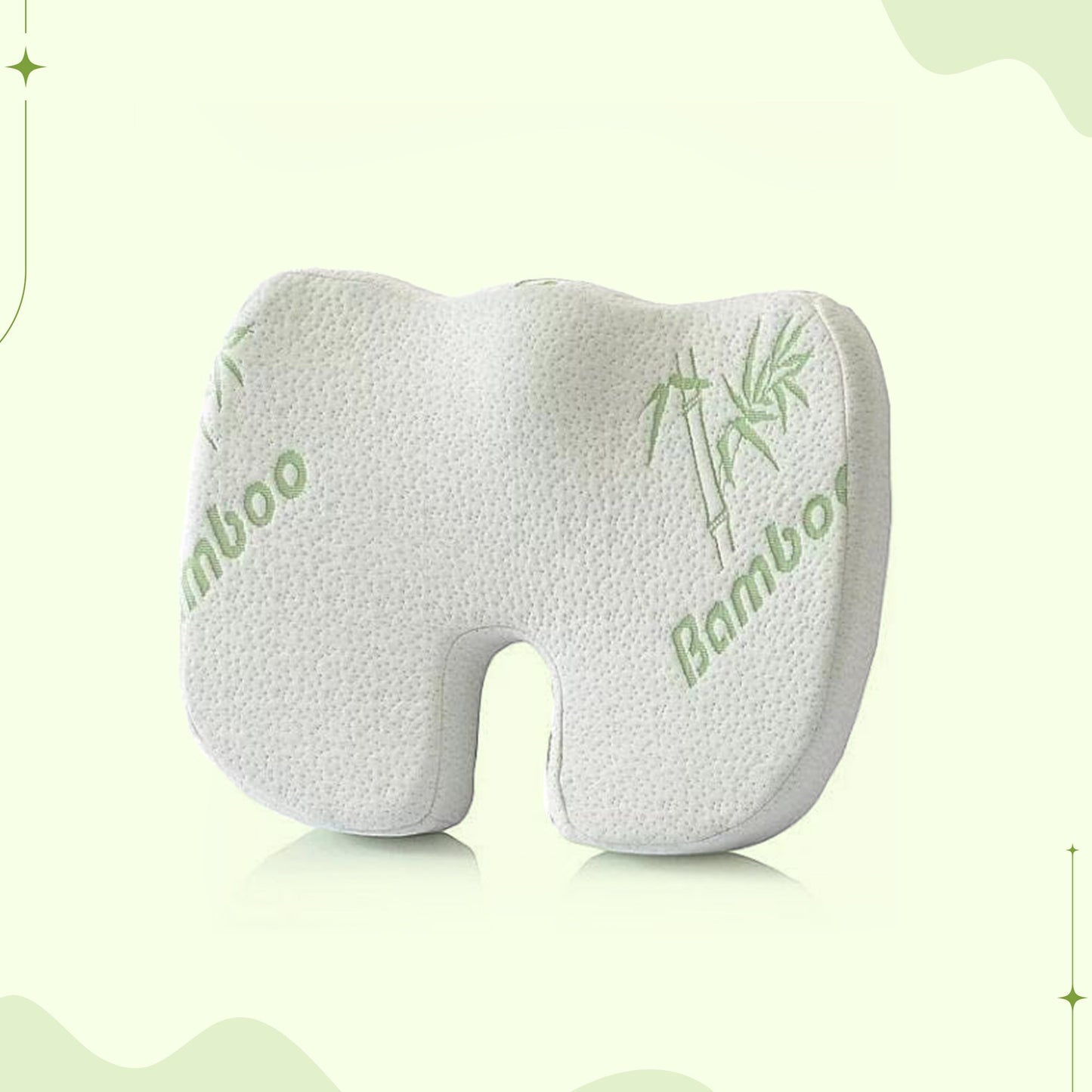 Back & Seat Cushion – Memory Foam Lumbar Support for Chairs