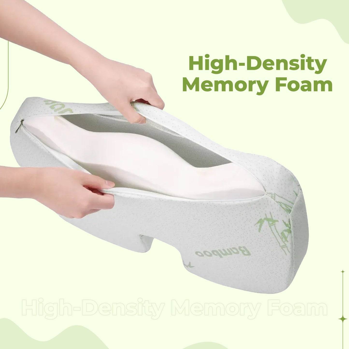 Back & Seat Cushion – Memory Foam Lumbar Support for Chairs