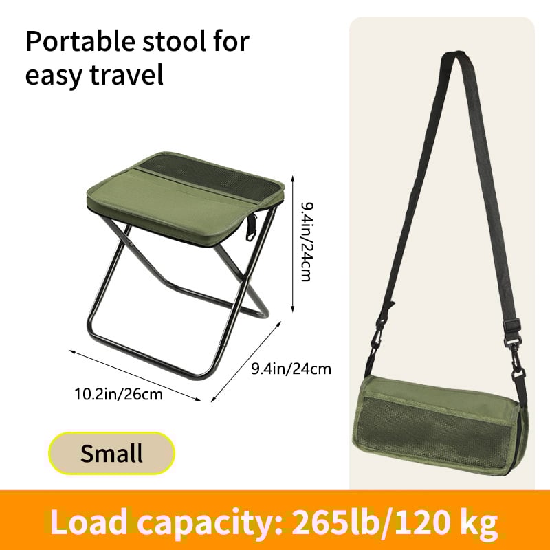 Ultra-Light Folding Stool – Heavy Duty 265 lb Capacity