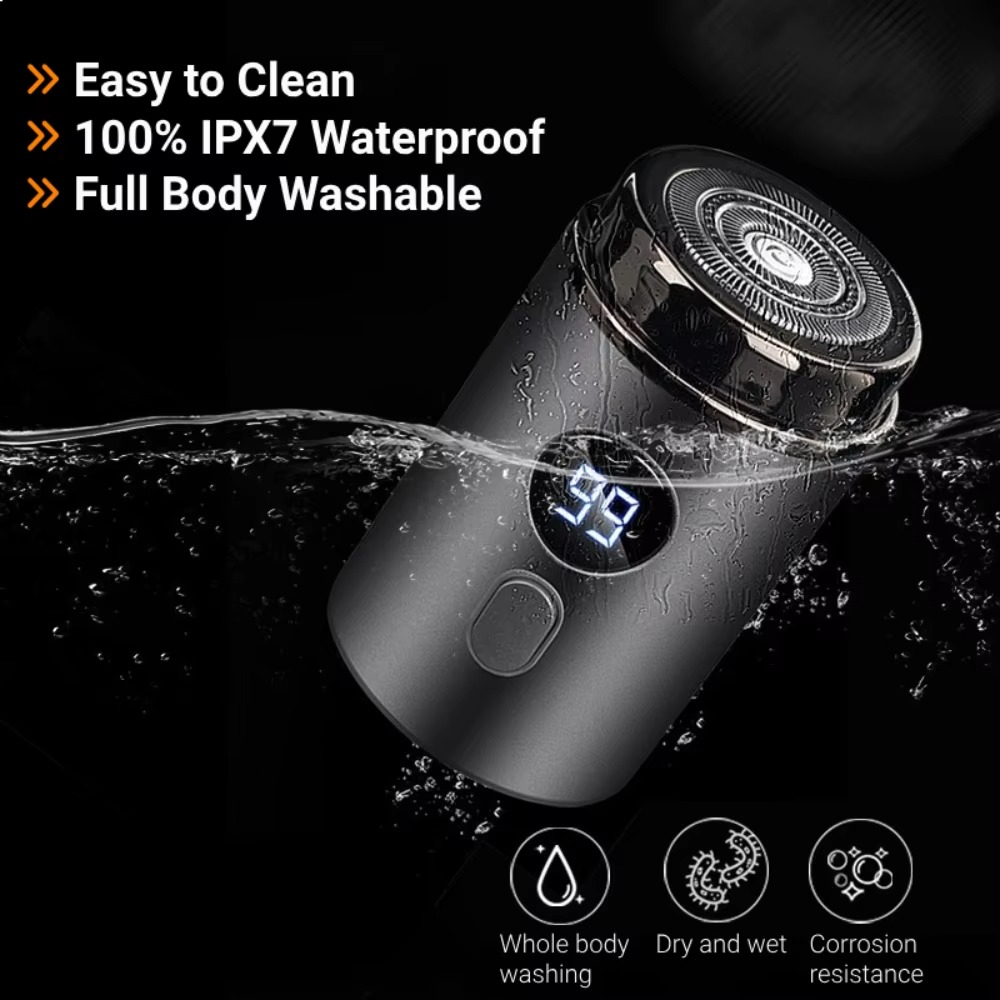 Portable Mini Electric Shaver – USB Rechargeable Razor
