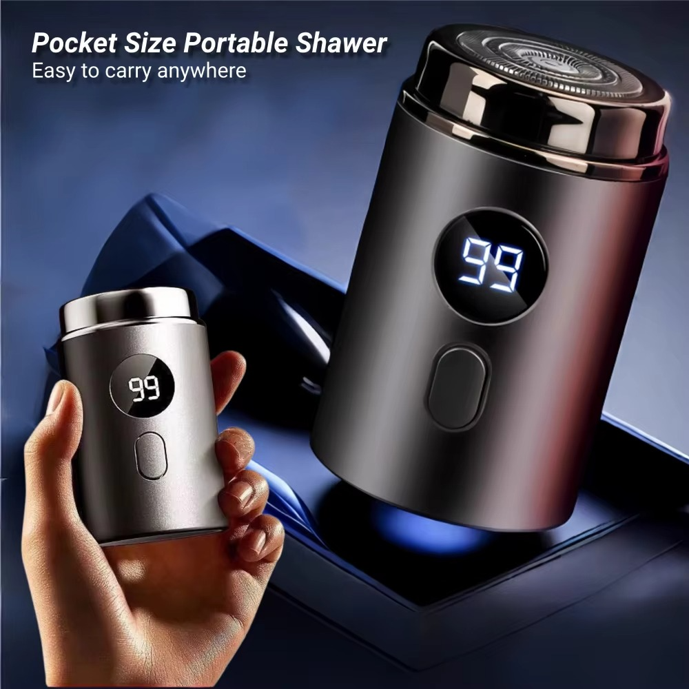 Portable Mini Electric Shaver – USB Rechargeable Razor