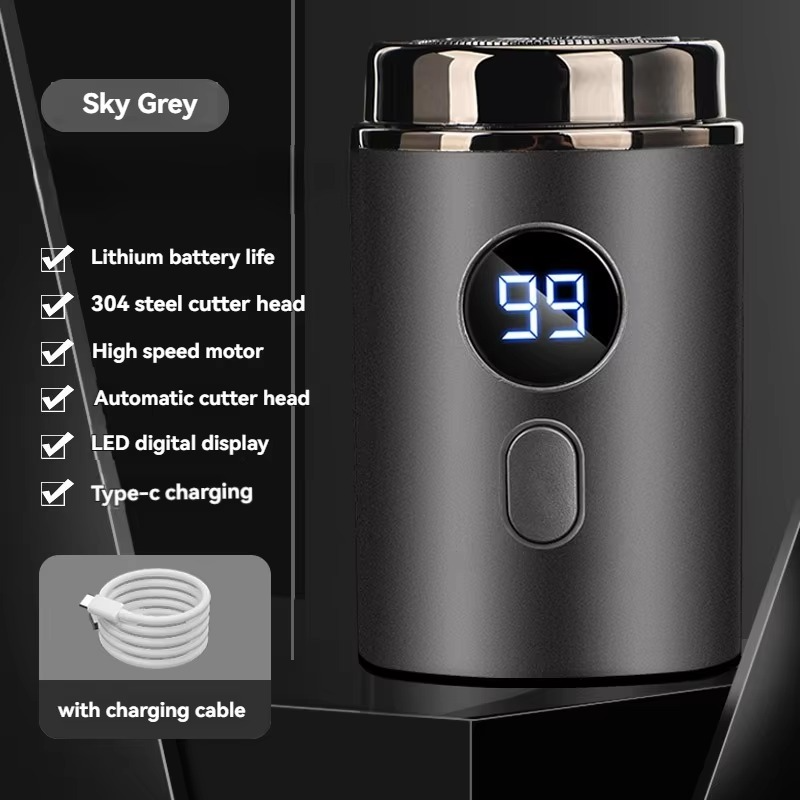 Portable Mini Electric Shaver – USB Rechargeable Razor