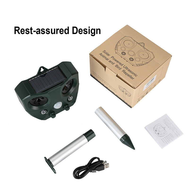Ultrasonic Solar Pest Repeller – Bird & Animal Deterrent