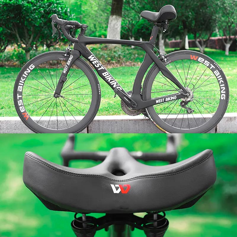 Extra Wide Bike Saddle – Comfort Seat for Saddle Pain
