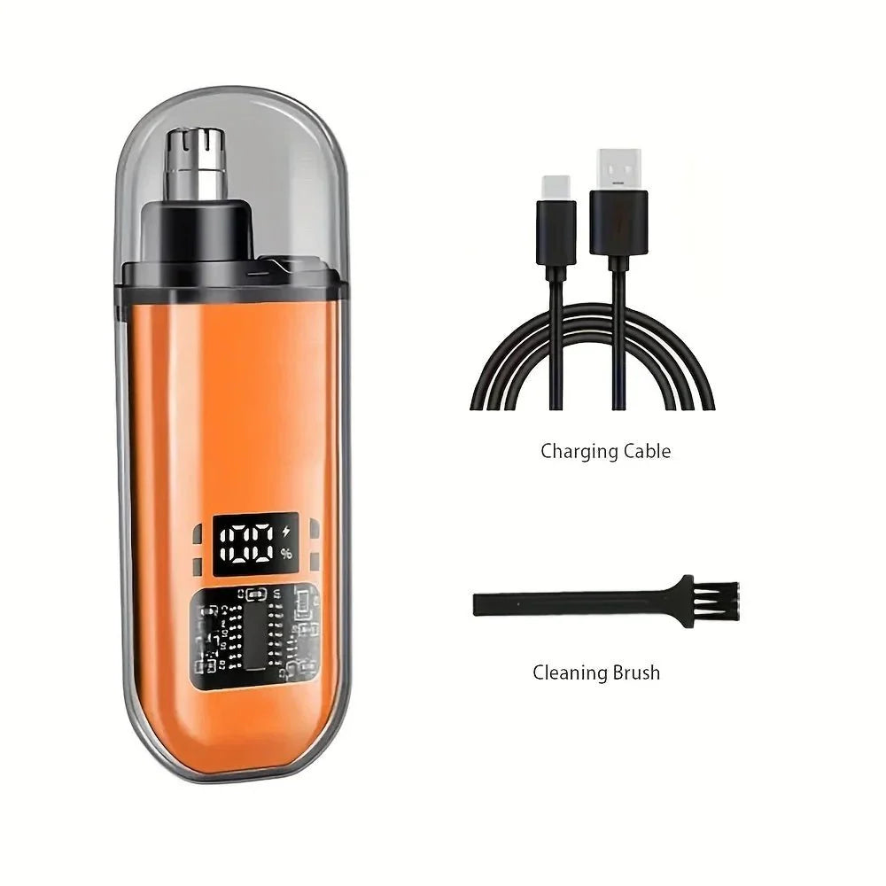 Portable Nose & Ear Hair Trimmer – Rechargeable Precision Grooming Tool for Men & Women