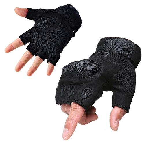 Military Tactical Gloves – Half Finger, Knuckle Protection