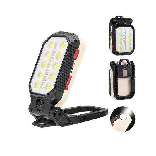 MagnoBeam Rechargeable LED Flashlight - Magnetic USB Camping Light