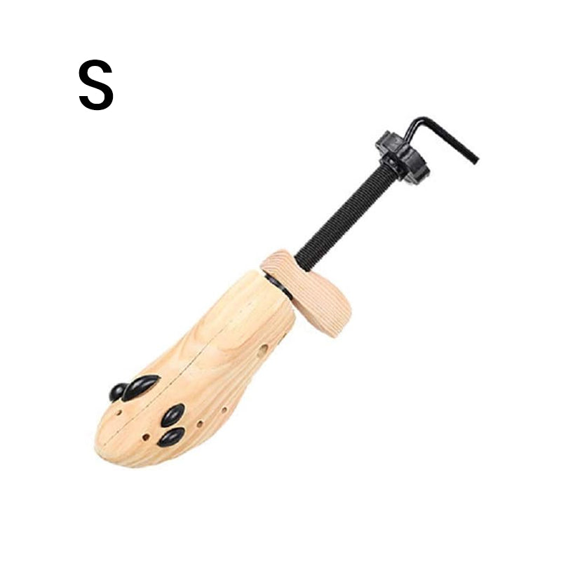 Adjustable wooden shoe tree for men and women