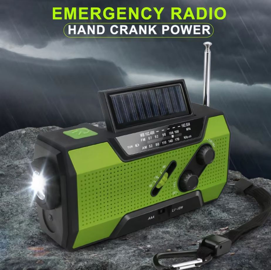 Portable Emergency Weather Radio - Hand Crank