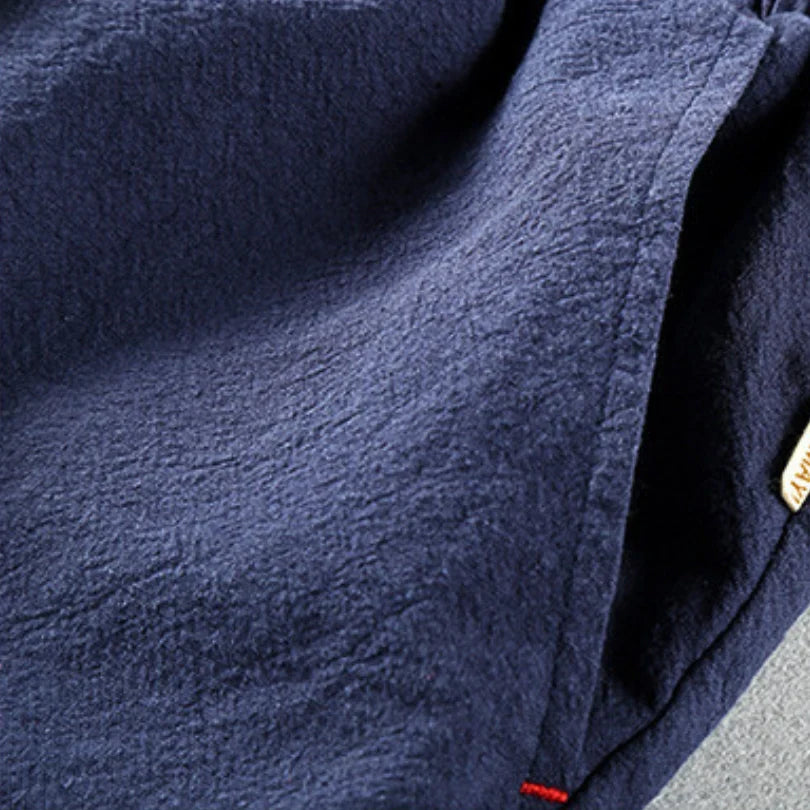 Men’s Casual Cotton Shorts – Loose Fit with Pockets