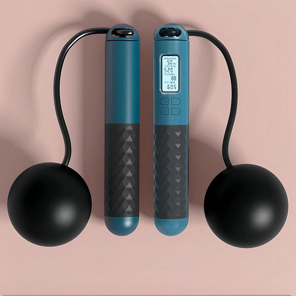 Cordless Jump Rope with Counter – Tangle-Free Fitness Tool