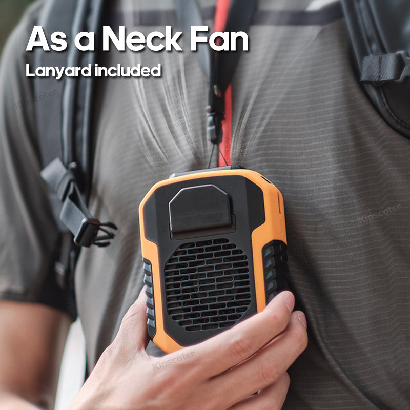 6000mAh Portable Neck & Chest Fan - Rechargeable & Hands-Free