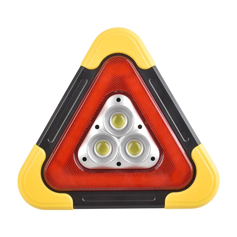 2-IN-1 Solar Emergency Triangular Roadside Signal Light