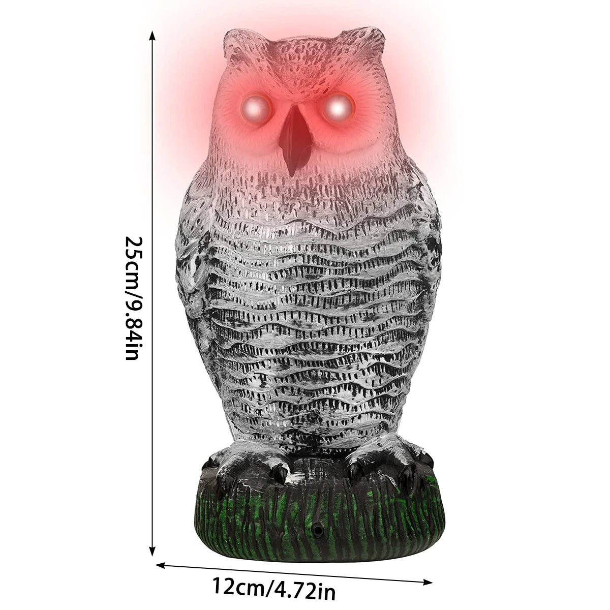 Realistic Owl Bird Repeller Garden Decoy