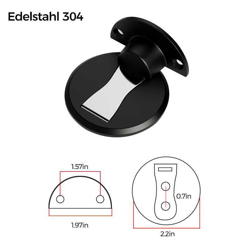Magnetic Door Stop Invisible Stainless Steel