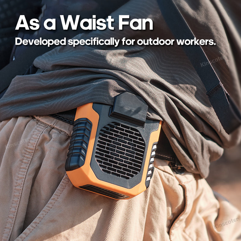 6000mAh Portable Neck & Chest Fan - Rechargeable & Hands-Free