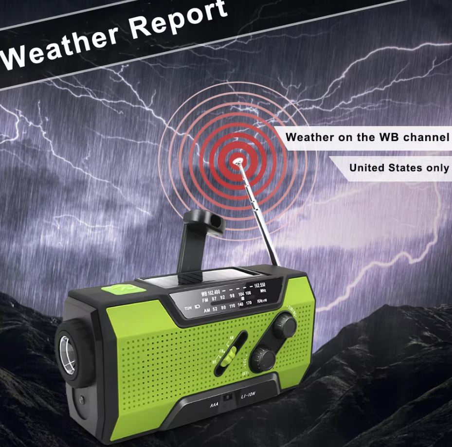 Portable Emergency Weather Radio - Hand Crank