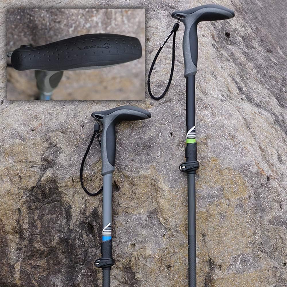 Durable Carbon Fiber Trekking Poles for Hiking & Outdoors