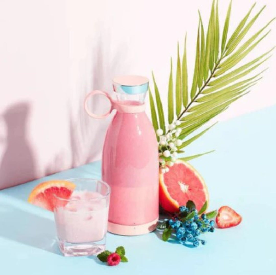 Portable USB Rechargeable Blender - 6 Blade Smoothie Maker for Shakes, Juices & Travel