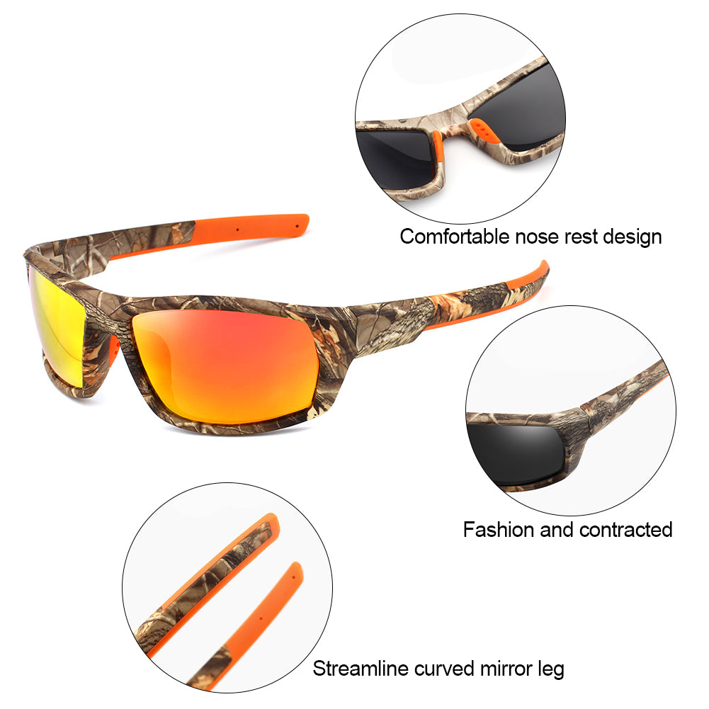 Polarized Camouflage Sunglasses with 100% UV400 Protection