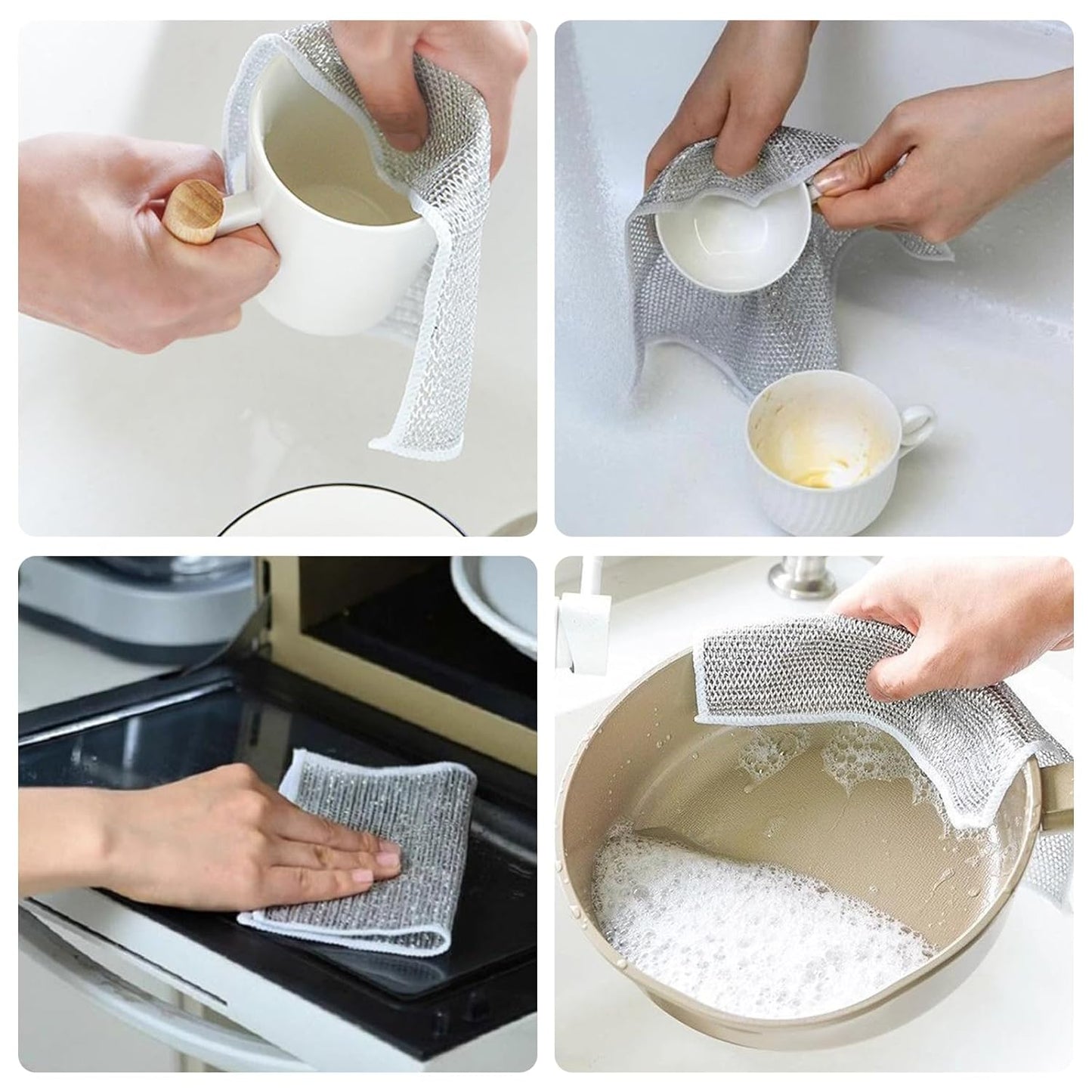 Stainless Steel Wire Dishcloth β Heavy Duty Scrubber Pad