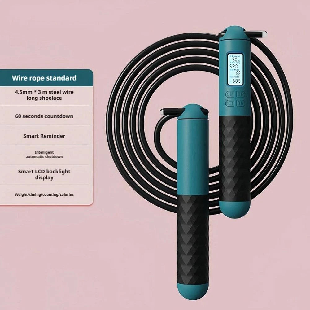 Cordless Jump Rope with Counter – Tangle-Free Fitness Tool
