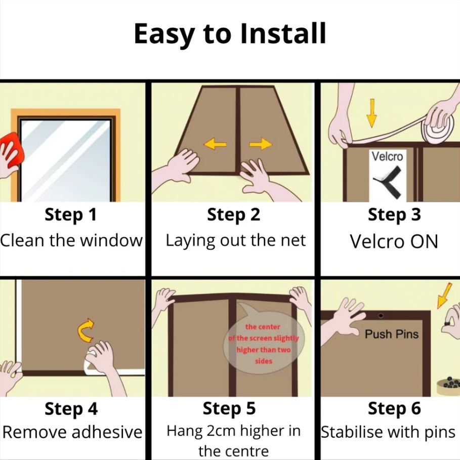 Magnetic mosquito net for door