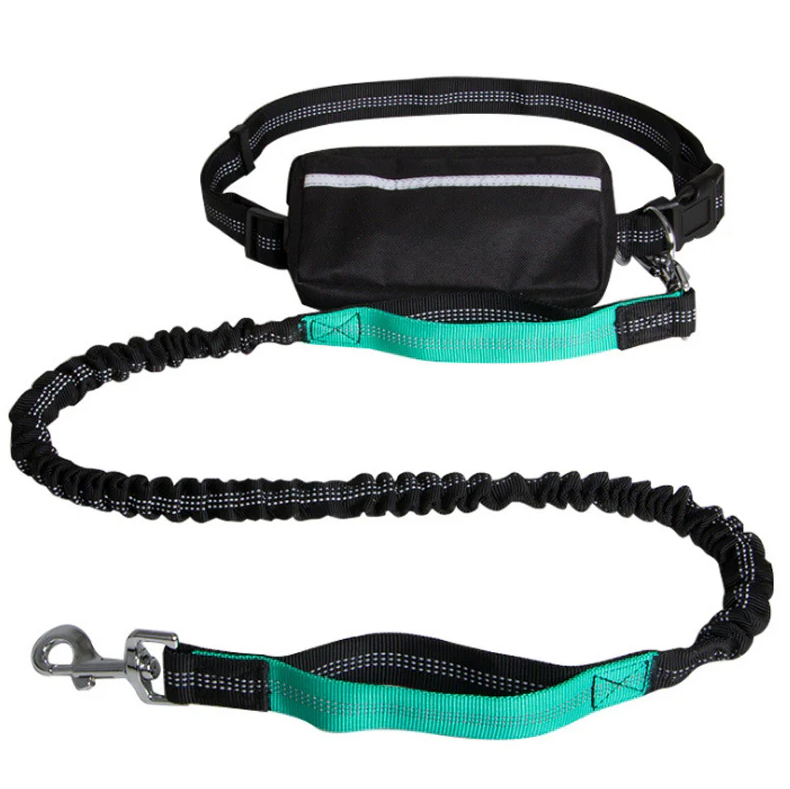 Hands-Free Running Belt Bungee Pet Leash - Adjustable, Shock-Absorbing, Safe