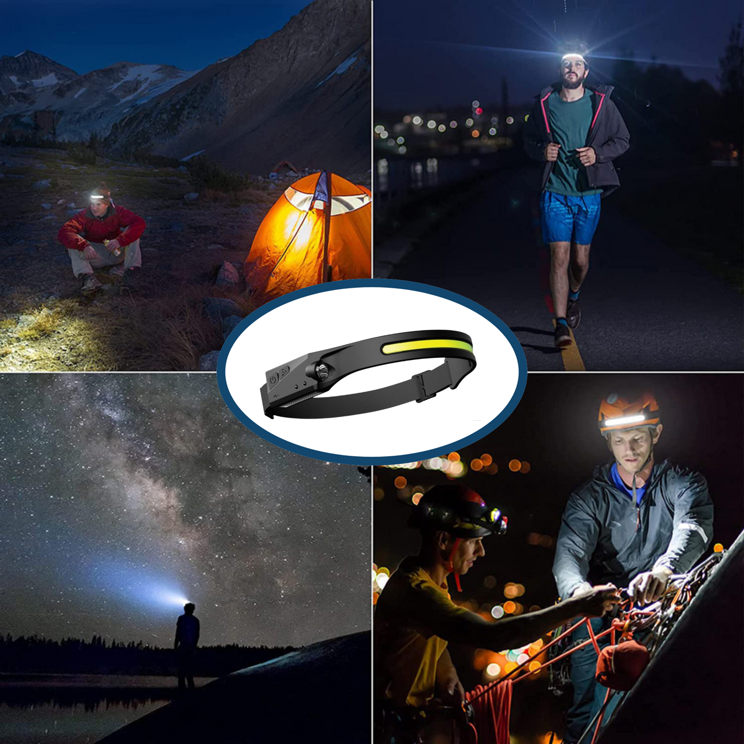 LED Rechargeable Headlamp – Ultra Bright Outdoor Light