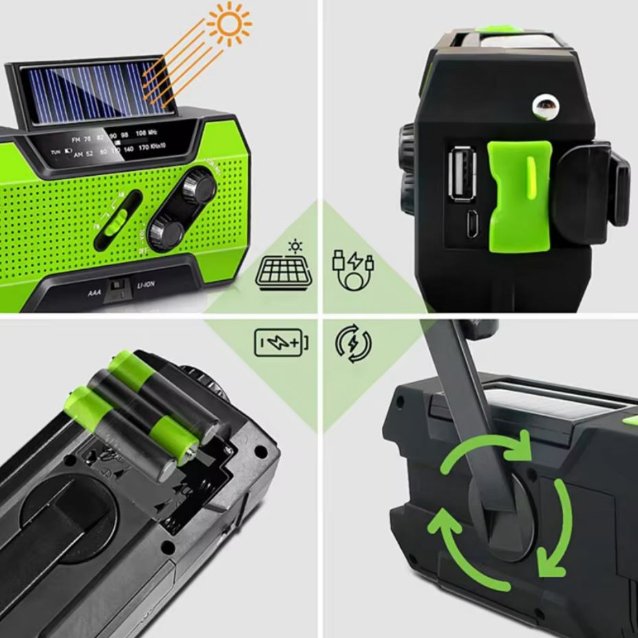 Portable Emergency Weather Radio - Hand Crank