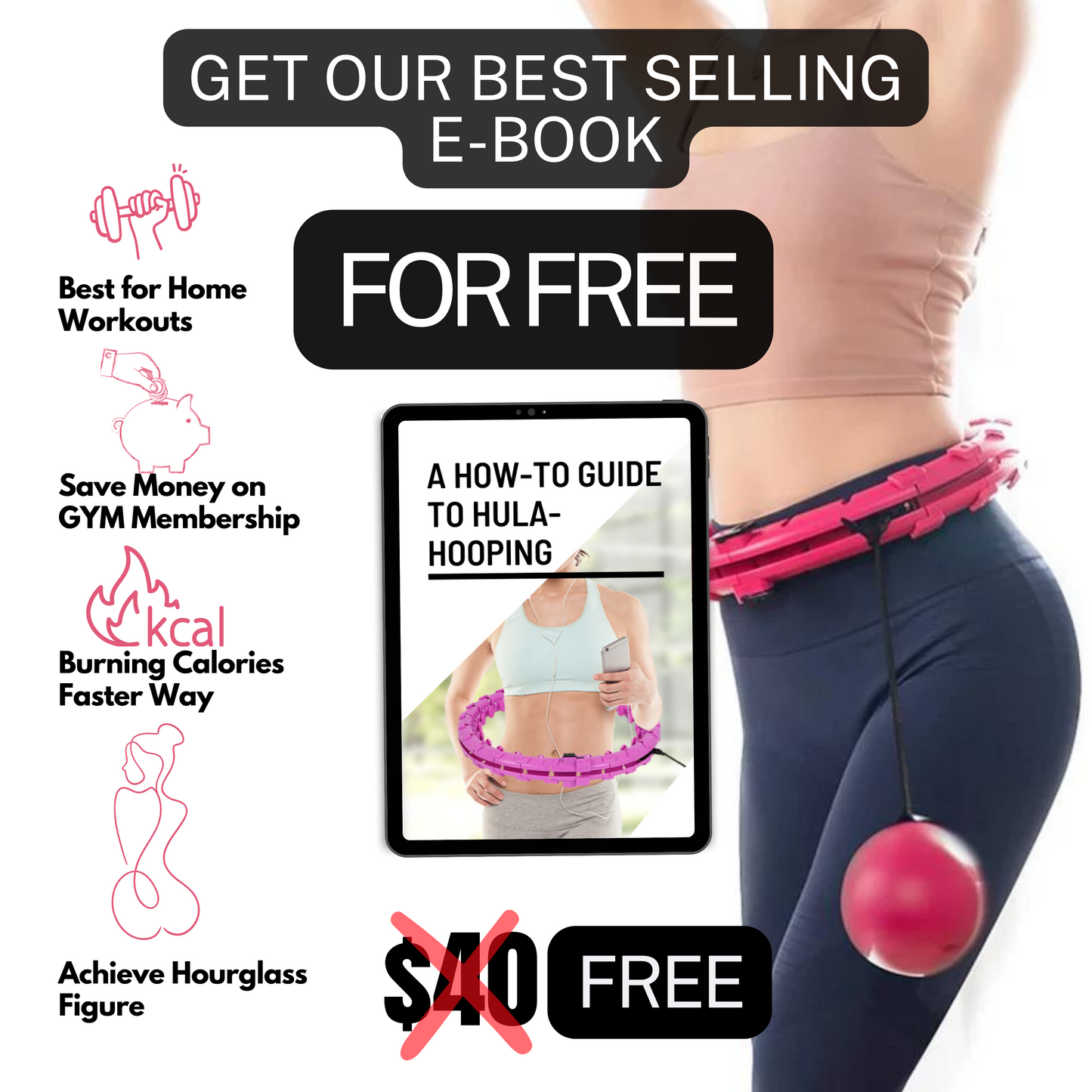 Weighted Hula Hoop – Fat Burner & Calorie Slimming Tool