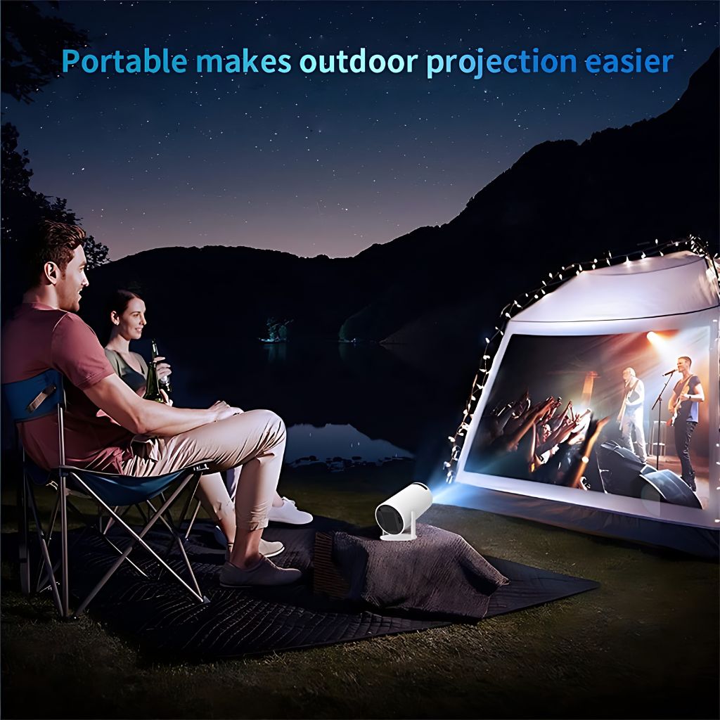 Compact Portable Mini Projector - HD, Travel-Friendly & Wireless