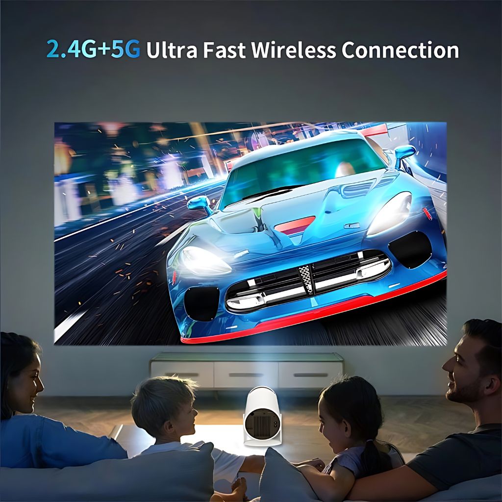 Compact Portable Mini Projector - HD, Travel-Friendly & Wireless