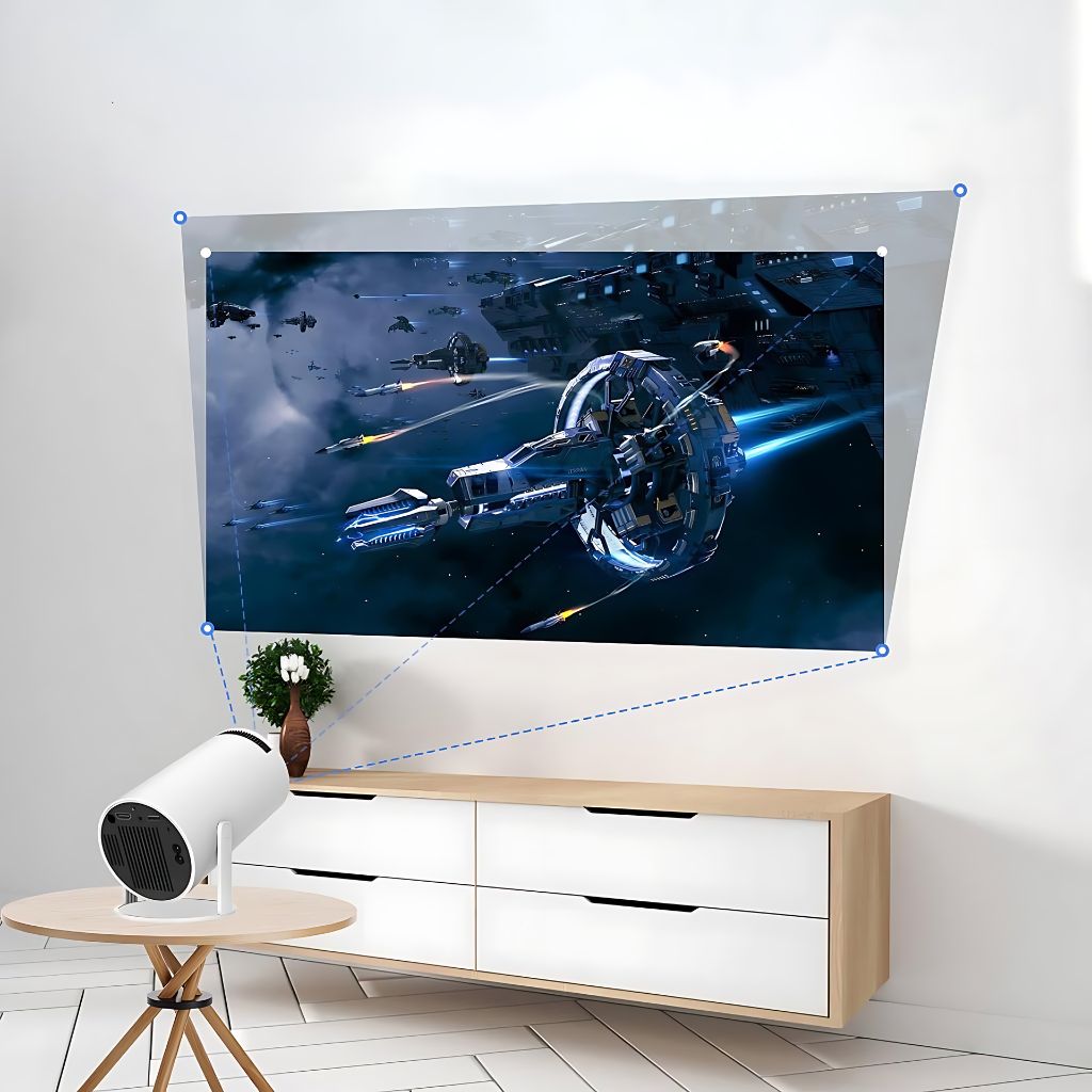 Compact Portable Mini Projector - HD, Travel-Friendly & Wireless