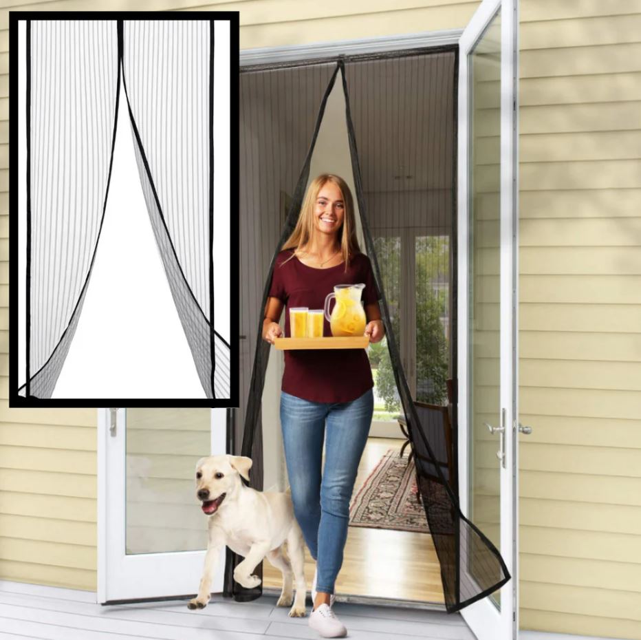Magnetic mosquito net for door