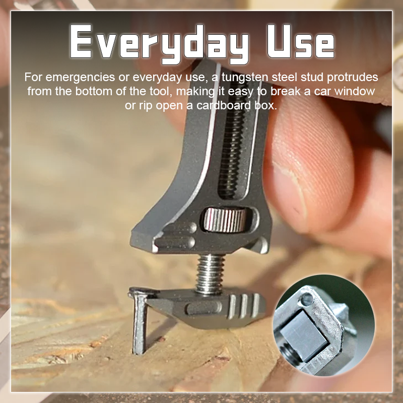Compact Titanium Multi-Tool - Portable & Durable