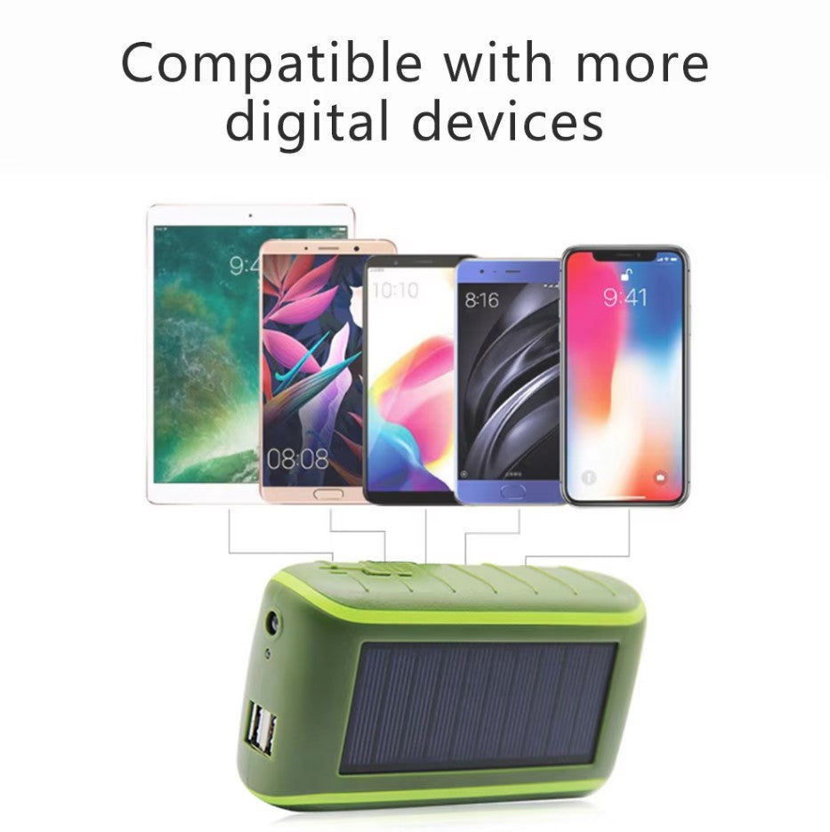 Hand Crank Solar Power Bank - Portable and Emergency Ready