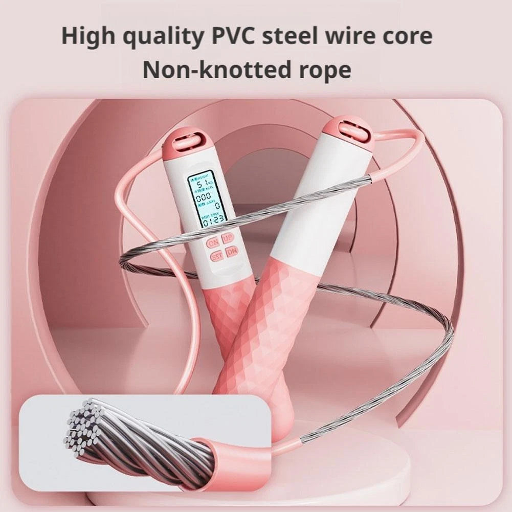 Cordless Jump Rope with Counter – Tangle-Free Fitness Tool