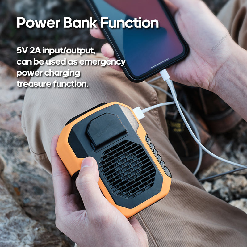 6000mAh Portable Neck & Chest Fan - Rechargeable & Hands-Free