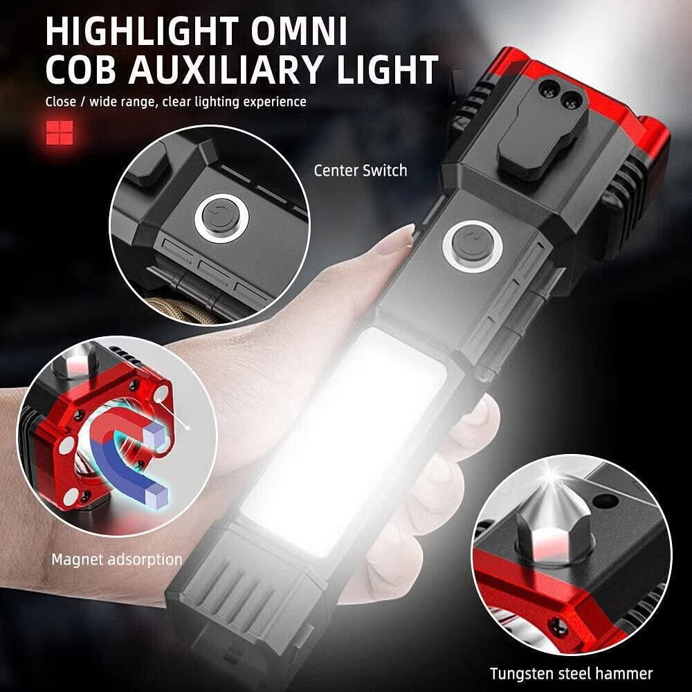 High-Power Tactical Flashlight - LED, Long Distance Beam