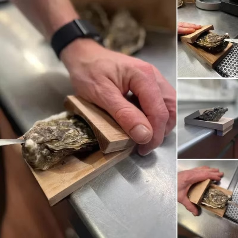 Oyster Shucking Knife Clamp – Easy & Safe Shell Opener Tool