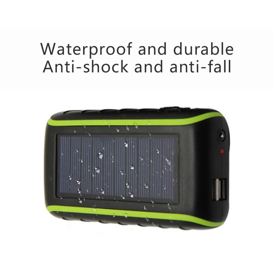 Hand Crank Solar Power Bank - Portable and Emergency Ready