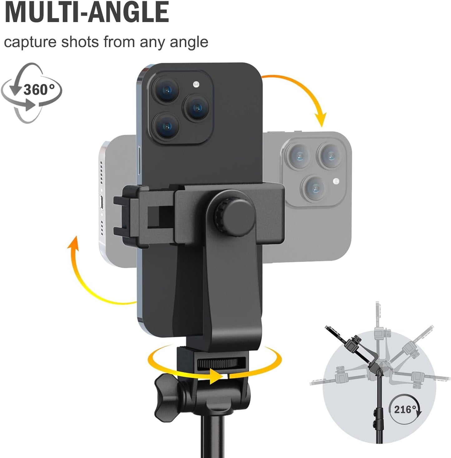 Portable Tripod Mount Stand - Extendable, Lightweight, Multi-Use