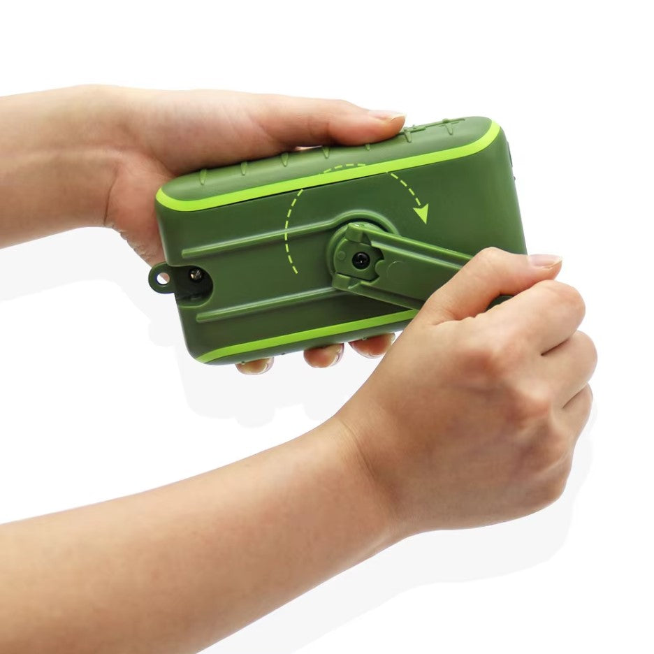 Hand Crank Solar Power Bank - Portable and Emergency Ready