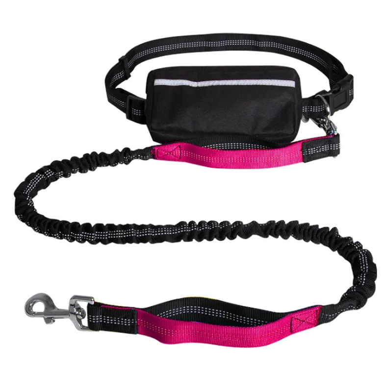 Hands-Free Running Belt Bungee Pet Leash - Adjustable, Shock-Absorbing, Safe