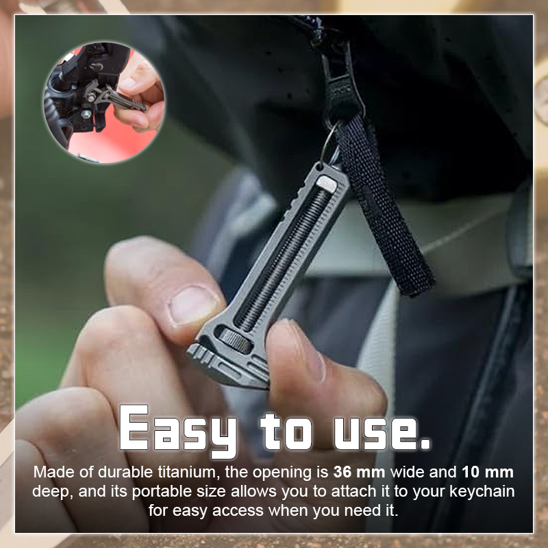 Compact Titanium Multi-Tool - Portable & Durable
