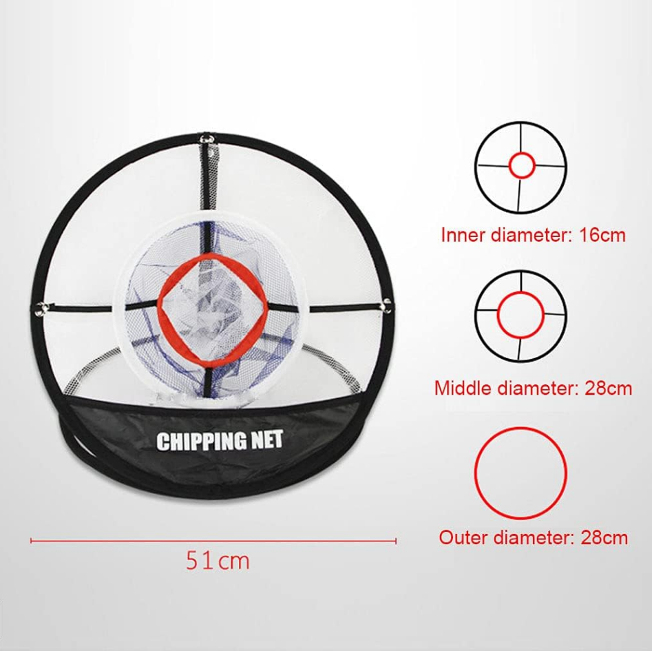 Pop Up Golf Chipping Net - Portable, Foldable, Indoor/Outdoor Practice Aid