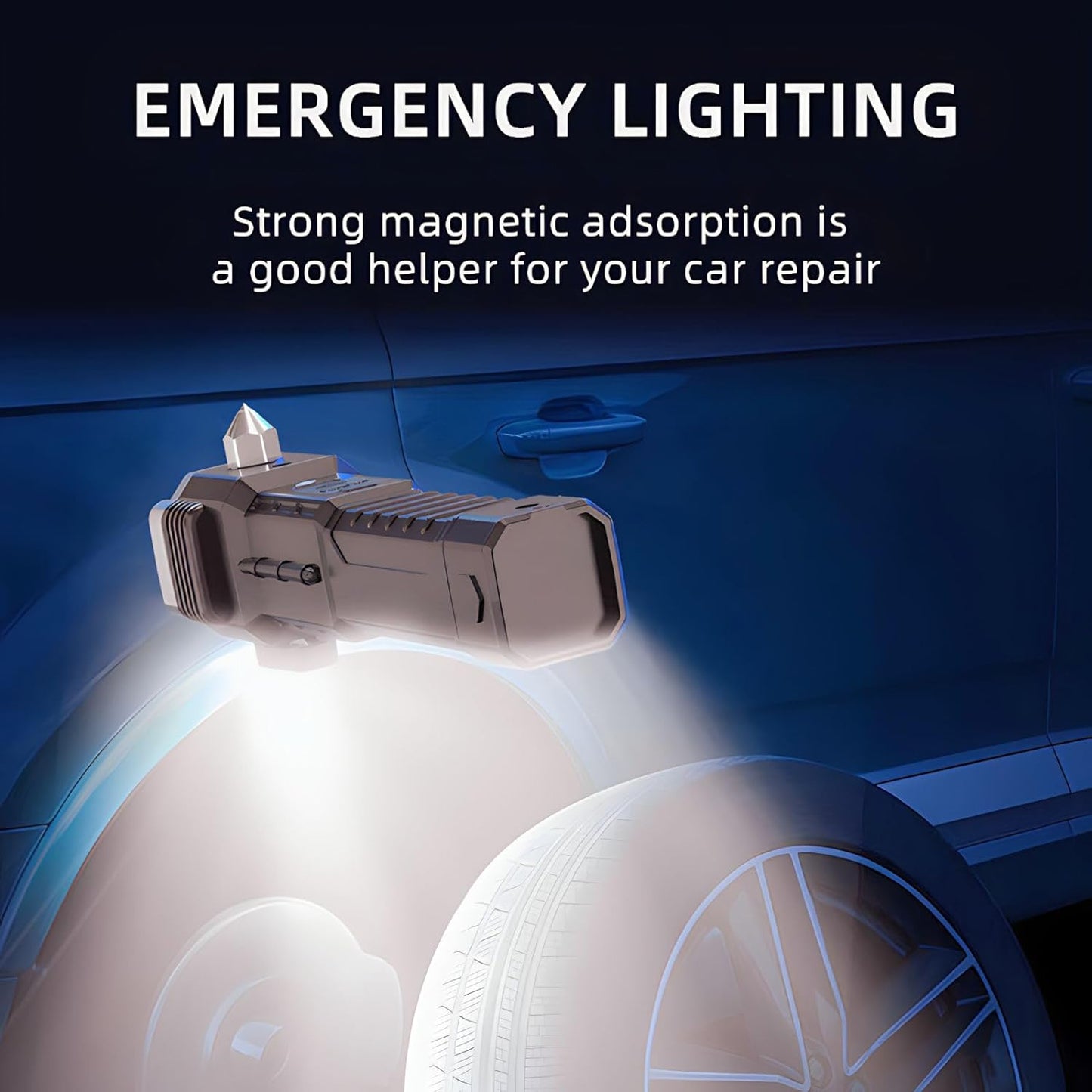High-Power Tactical Flashlight - LED, Long Distance Beam