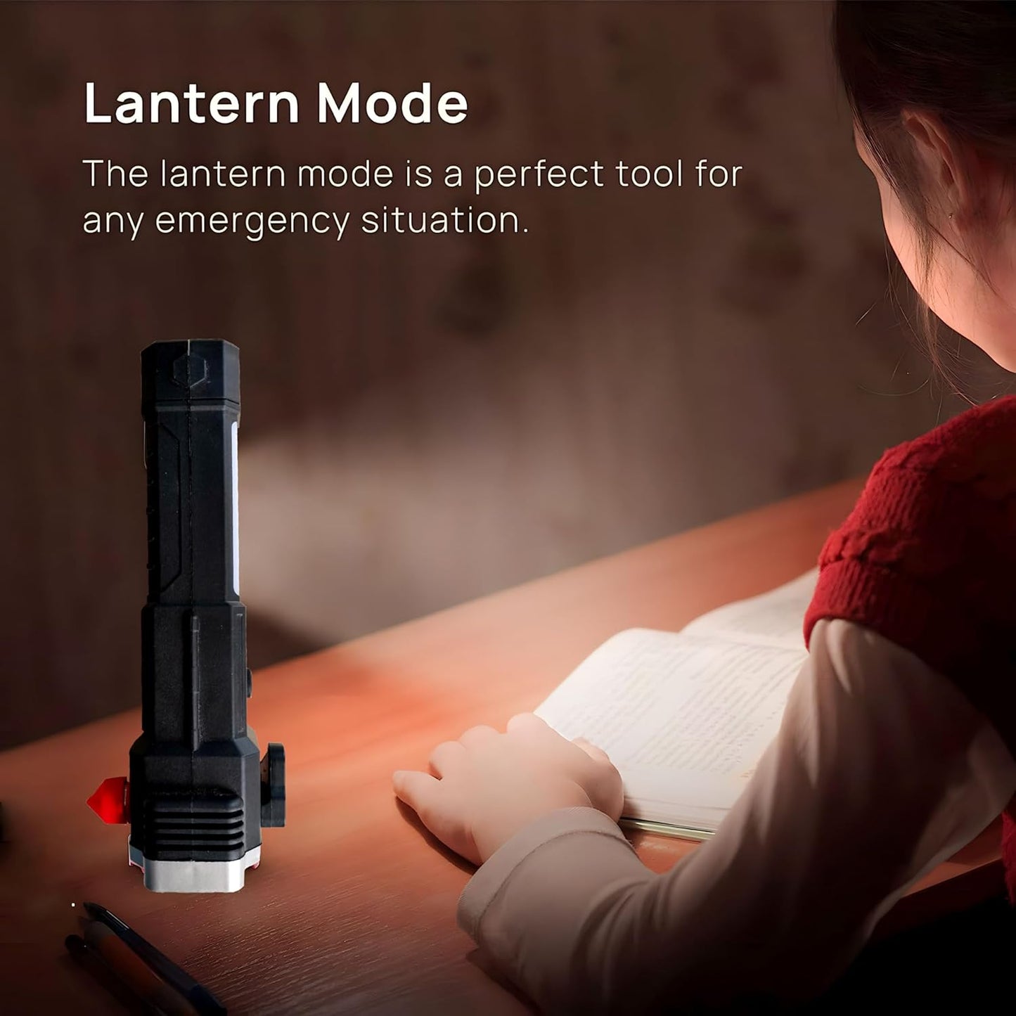 High-Power Tactical Flashlight - LED, Long Distance Beam