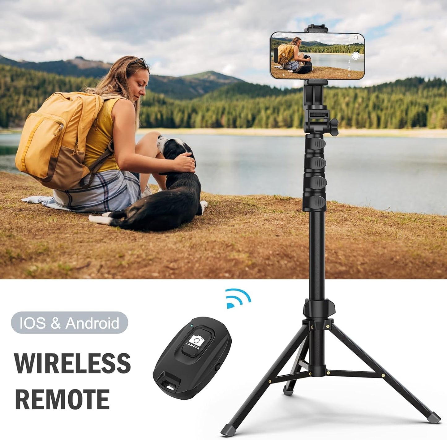 Portable Tripod Mount Stand - Extendable, Lightweight, Multi-Use